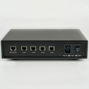 TNB TerNario Dialogos Lite 4-Port Audio Ethernet Switch Hifi Network Switch with Plastic Flight Case