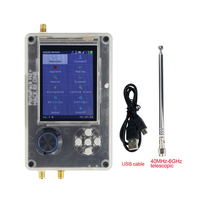 HackRF One R9 V2.0.0 + Upgraded PortaPack H2 3.2&quot; LCD + Shell Assembled + Antenna + USB Cable