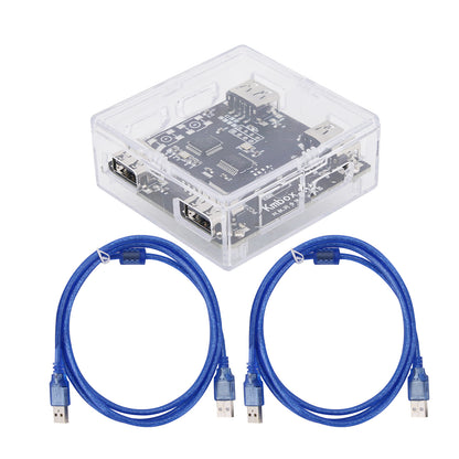 Kmbox A+ Keyboard Mouse Controller Keyboard Mouse Switch Suitable for AI DMA One-PC &amp; Two-PC Modes