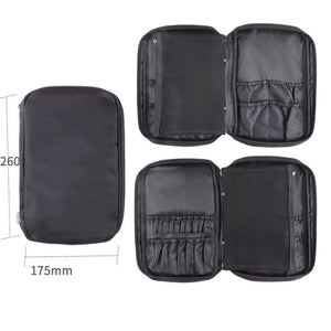 23 Slot Large Capacity Portable Zipper Bag Oxford Cloth Makeup Brush Organizer Bag without Handle