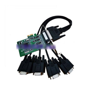 MOXA CP-104EL-A PCIe Serial Card 4-Port RS232 Low-Profile PCI Express x1 Serial Board with Cable