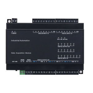GECON RTU-308E DAQ Data Acquisition IO Module 8AI + 8DI + 12DO [RS485 + RS232] Modbus RTU