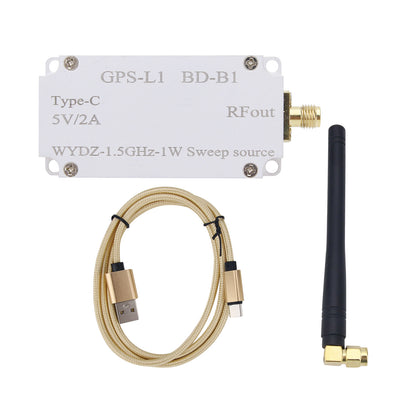 QBD-RF-1.575G 1W Wifi Bluetooth Sweep Signal Generator Module VCO RF Signal Source Type-C 5V/2A