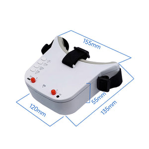 5.8G 48CH 3 Inch FPV Goggles Drone Goggles with Built-In Dual Antenna Battery for FPV Racing Drones