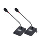 TZT U608 Professional UHF Microphone Wireless System with 2 Gooseneck Microphones for Conference