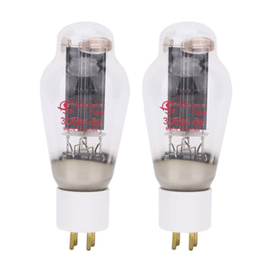 2PCS Shuguang 300B-98 Electron Tube Vacuum Tubes with White Porcelain Base and Gold-Plated Pins