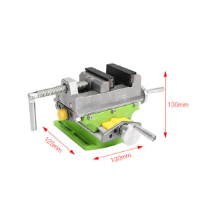 6368 Precision Machine Vice Cross Vice (70mm/2.8&quot; Opening) for Bench-Type Drilling Machines