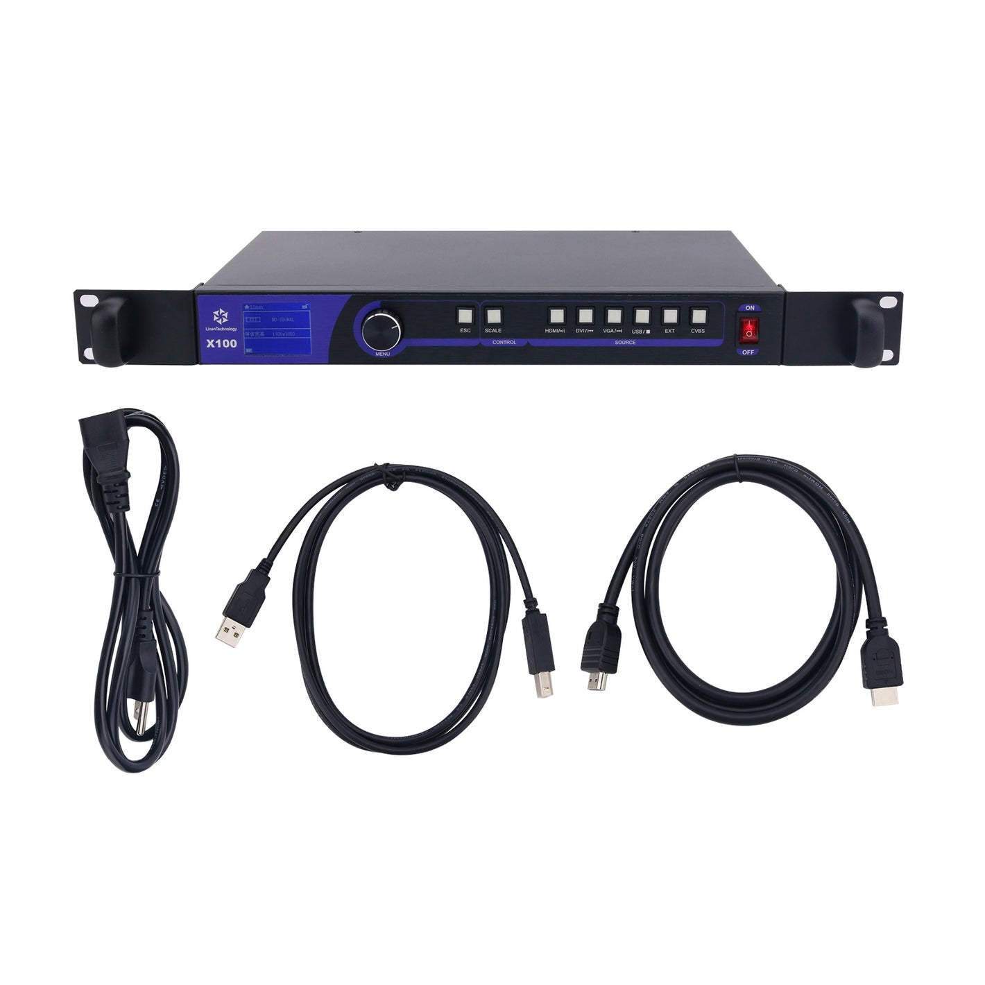 Linsn X100 LED Video Processor LED Display Controller with Linsn Sending Card Supports DVI/HDMI/USB