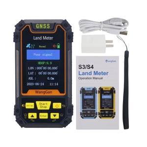 WangGan S4 GNSS Land Meter GPS Land Meter w/ 2.4" Color Screen to Measure Slop Fixed Point Distance