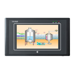 YKHMI MC-24MR-12MT-500-ES-A All in One PLC HMI 5.0&quot; Touch Screen Display Compatible with Delta ES2