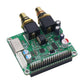 SPXO Crystal Oscillator and RJ-255BKPLG Base DAC ES9018K2M I2S Digital Audio Player Expansion Board for Raspberry Pi 4B