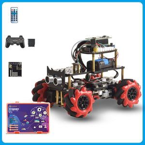 Upgraded Version Intelligent Programming Car Mecanum Wheel with Programming Learning Kit for Arduino