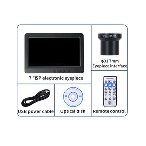 High Resolution 7-inch IPS Electronic Eyepiece Monitor for Astronomical Telescope Support Power Bank Supply