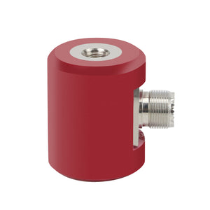Red Antenna Mount Features M10 Thread with SO239 Base Adapter for USDX QRP Radio PAC-12 HF Antenna