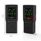 9-In-1 Air Quality Monitor Tester (Black) for Temperature Humidity HCHO TVOC PM2.5 PM10 CO CO2 AQI