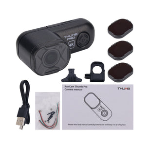 RunCam THUMB PRO 4K FPV Camera Drone Camera Action Camera (w/ ND Filter Set) for 2.5&quot; &amp; 2&quot; Cinewhoop