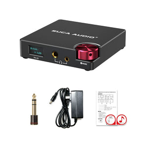 PH-01 Headphone Amplifier HiFi Preamplifier in One Support 6.35 + 4.4 Dual Output with OLED Display Screen