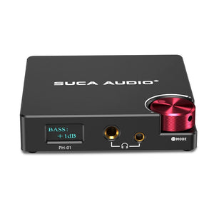 PH-01 Headphone Amplifier HiFi Preamplifier in One Support 6.35 + 4.4 Dual Output with OLED Display Screen