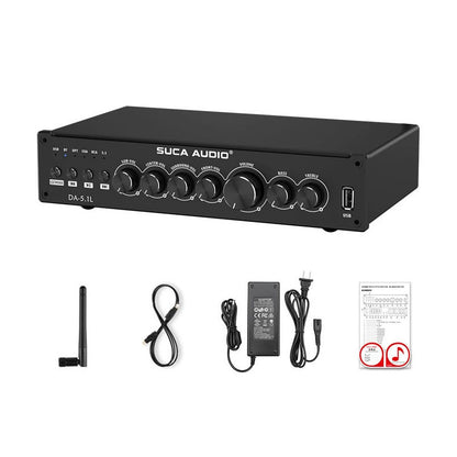 SUCA Audio DA-5.1L Bluetooth 5.0 High Power USB Professional Power Amplifier HiFi 5.1 Channel Home Theater