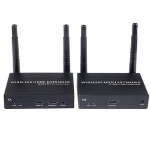 200m 4K Wireless HDMI Extender Video Transmitter 2.4G/5.8GHz Dual Band Antenna with One TX and One RX
