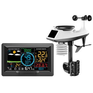 PT3390A 433MHz Wireless Weather Station Clock with Wind Speed Wind Direction Rainfall Functions