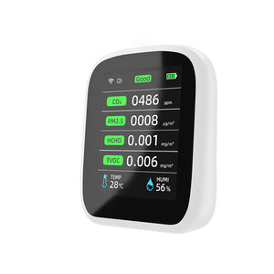 PV28-CW 8-in-1 Air Quality Monitor Detector for CO2 PM1.0/PM2.5/PM10 HCHO TVOC Temperature Humidity