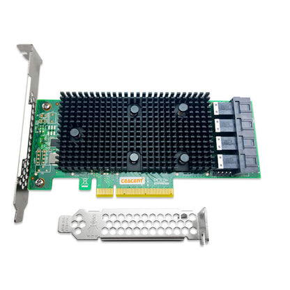 SAS3416-16i HBA 16-Port SAS/SATA/NVMe Expansion Card LSI SAS3416 Chip with Mini SAS SD SFF8643 Interface
