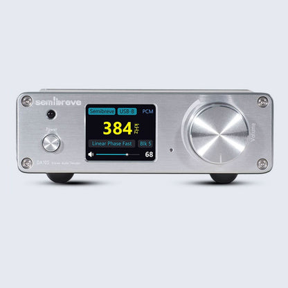 Semibreve White DA10S Dual ES9038Q2M DSD512 Bluetooth 5.4 USB Audio Decoder HiFi DAC (with Sub Card for Amanero)