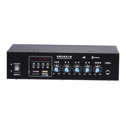 AV-106 Multifunctional Professional Audio Power Amplifier 50W+50W HiFi Fixed Resistance Bluetooth Power Amplifier