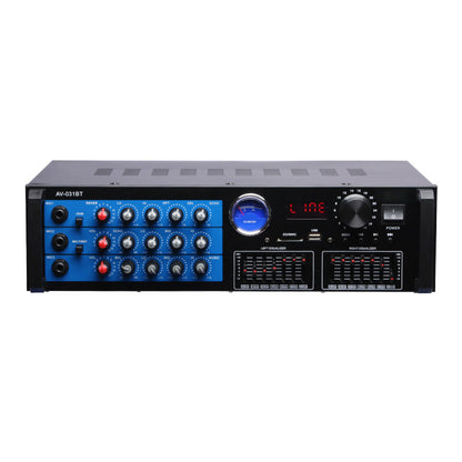 AV-031 Professional Bluetooth Karaoke Constant Resistance 120W+120W HiFi Audio Power Amplifier