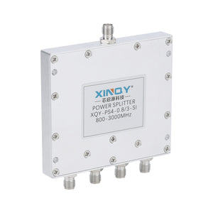 QY-PS4-0.8/3-SI 800-3000MHz 4-Way RF Power Splitter 0.8-3GHz RF Power Combiner with SMA Connector
