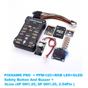 Pixhawk PRO PX4 32 Bit Drone Flight Controller with RGB LED &amp; OLED Modules for Autopilot Quadcopter