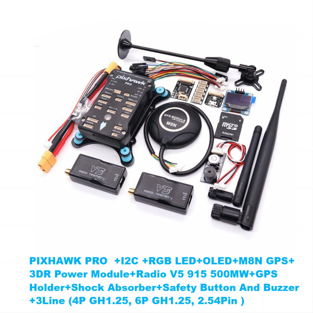 Pixhawk PRO Flight Controller with GPS and V5 500MW 915Mhz Telemetry R