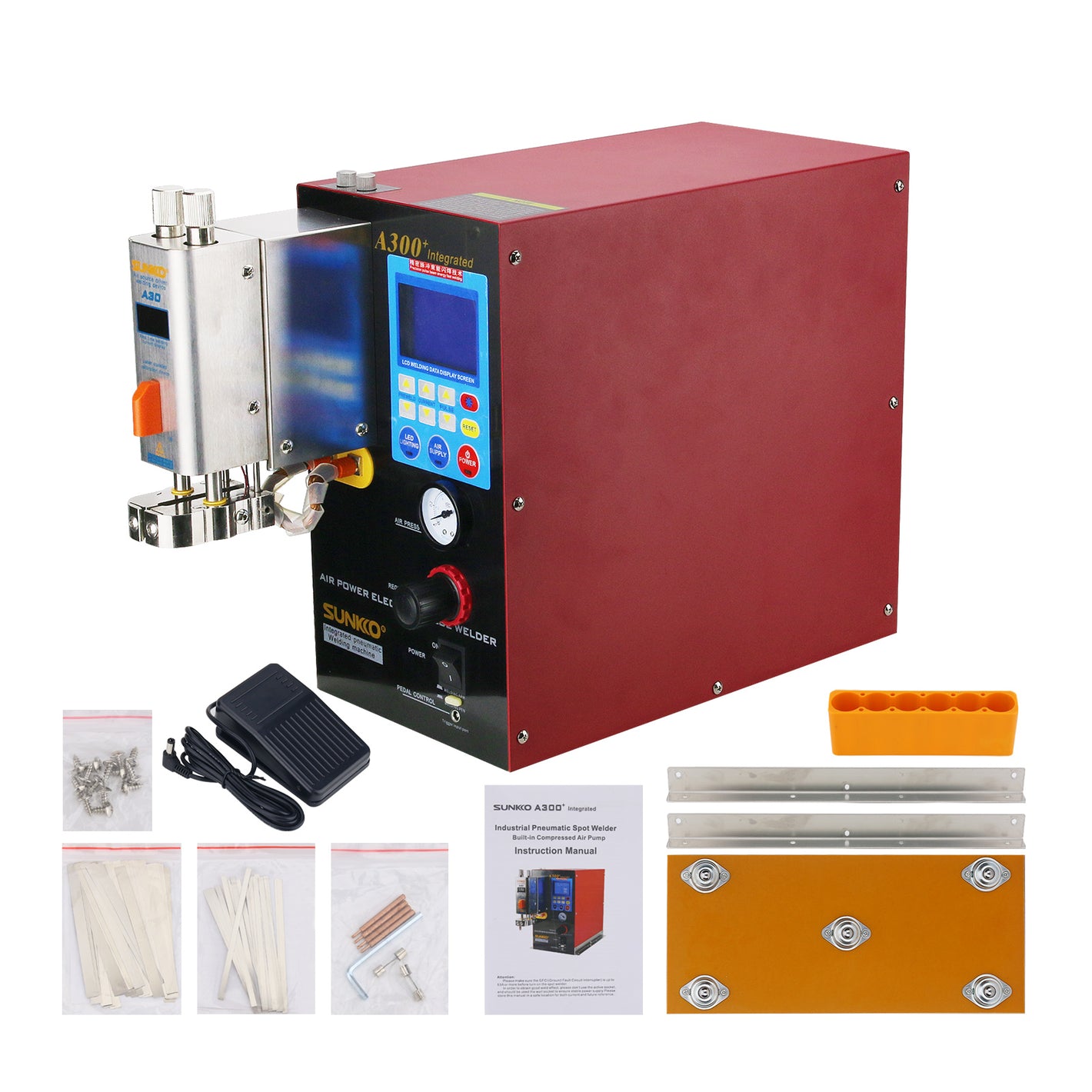 SUNKKO A300+ Air Power Electric Pulse Welder Precision Pulse Beam Energy Spot Welder Standard Versionc