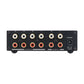 TILEAR Audio Distributor Audio Line Selector 2 IN 4 OUT and 4 IN 2 OUT XZD-A2 (Black) with Remote