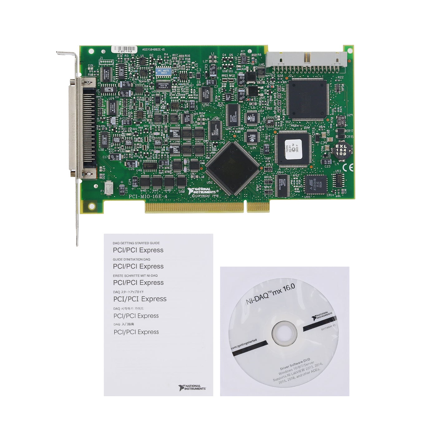 New PCI-MIO-16E-4 High Performance Data Acquisition Card with 16 Analog Input Channels for NI