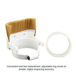 70mm Spindle Port 100mm Vacuum Cleaner with Nylon Dust Cover Pressure Roller for CNC Engraver Wood Engraving Spindle