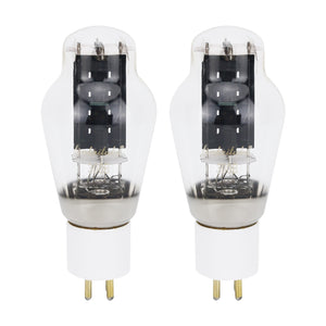 2PCS LINLAITUBE 300B Tube Vacuum Tubes w/ White Porcelain Base Gold-Plated Pins for Hifi Tube Amp