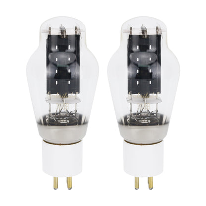 2PCS LINLAITUBE 300B Tube Vacuum Tubes w/ White Porcelain Base Gold-Plated Pins for Hifi Tube Amp
