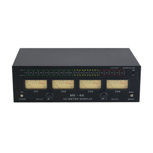 MK-4A 3U 4 VU Meter Display Audio VU Meter High Performance Level Meter for Audio Amplifier
