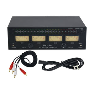 MK-4A 3U 4 VU Meter Display Audio VU Meter High Performance Level Meter for Audio Amplifier