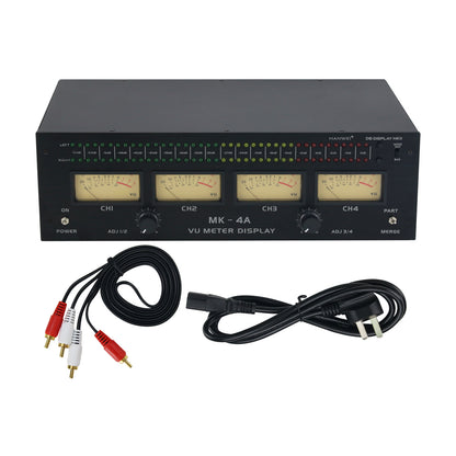 MK-4A 3U 4 VU Meter Display Audio VU Meter High Performance Level Meter for Audio Amplifier
