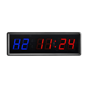 1.5 Inch 6-Digit Gym Timer Clock Interval Timer Stopwatch Timer for Gym Home Interval Training