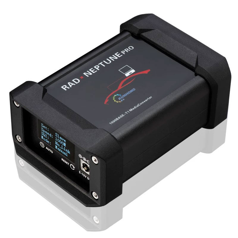 RJ45 to Gigabit Vehicle PRO Ethernet Converter with Screen Bidirectional Low Latency Data Conversion