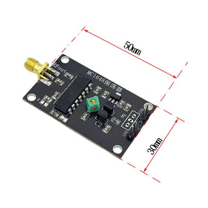 80MHz - 124MHz 7-12V MC1648 RF VCO Voltage Controlled Oscillator FM Signal Source with SMA Female Connector