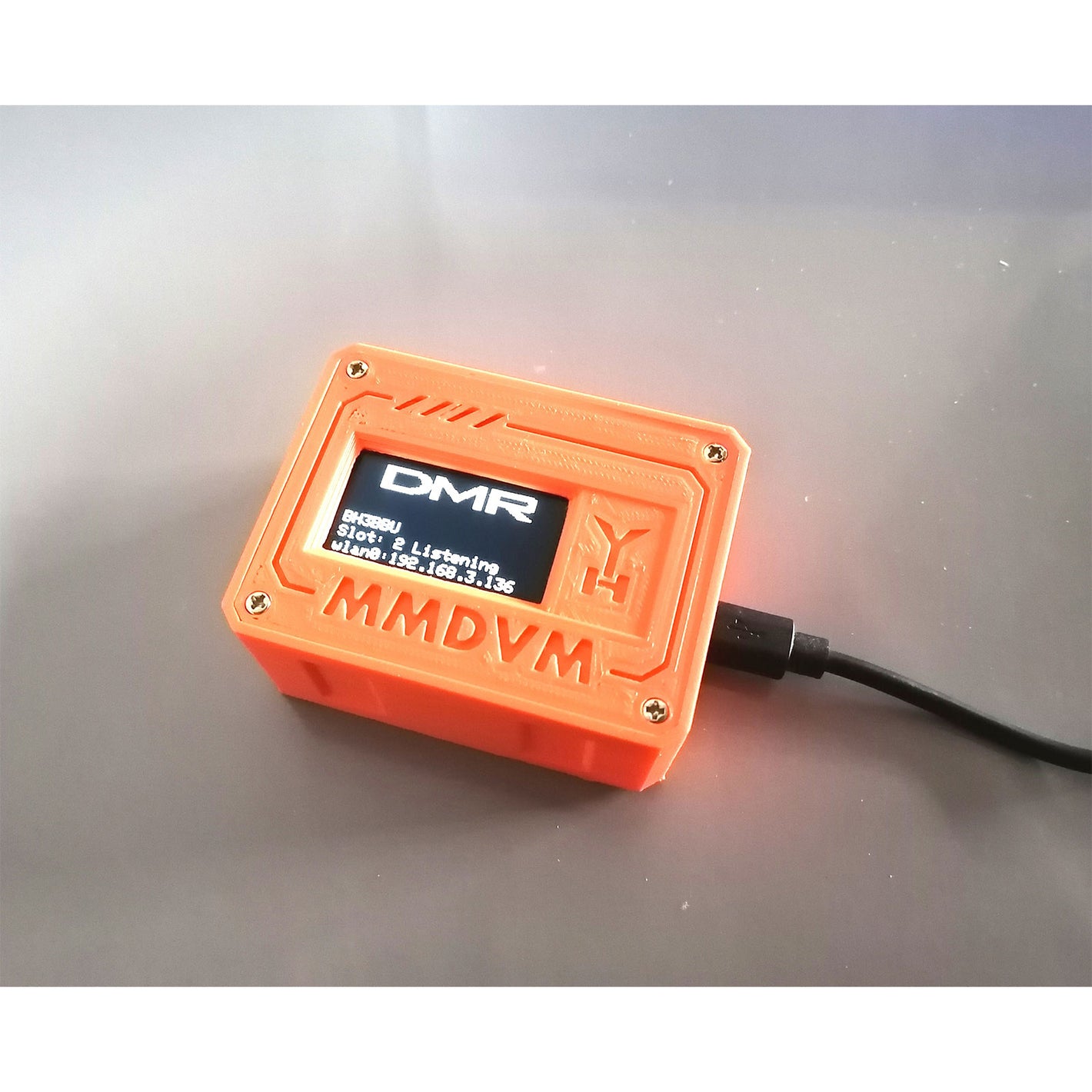 HamGeek Orange N6 Assembled MMDVM Hotspot Main Board Portable Duplex Digital Walkie Talkie Modem Box with 1.3-inch OLED