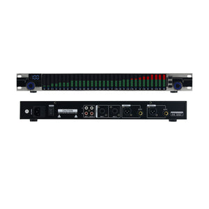 EQ111 220V 31-band Digital Equalizer Spectrum Display DSP Processor Noise Reduction for Stage Home