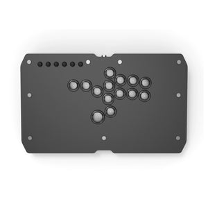 2040B Black 14-Button Ultra Slim Punk Arcade Controller Fight Stick Game Controller for Hitbox Games