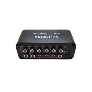 AU-105RCA Audio Distributor Supports 1-Way Input 5-Way Output for Amplifiers and Active Speakers