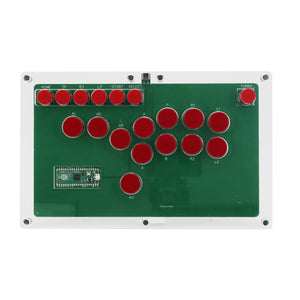 HAMGEEK HG-W003 Arcade Controller Game Controller Arcade Stick with Red Buttons for Hitbox PC